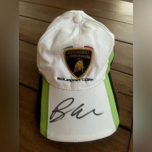 Bob Wallace LAMBORGHINI SQUADRA COURSE HAT with autograph